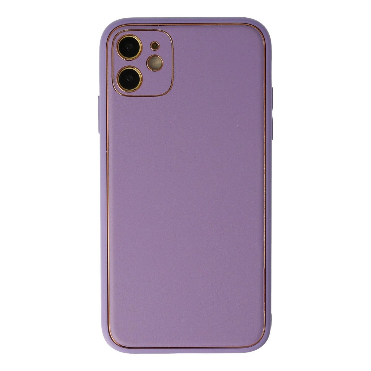 Apple İphone 12 Kılıf Coco Deri Silikon Kapak - Lila Apple İphone 12 Kılıf Coco Deri Silikon Kapak - Lila