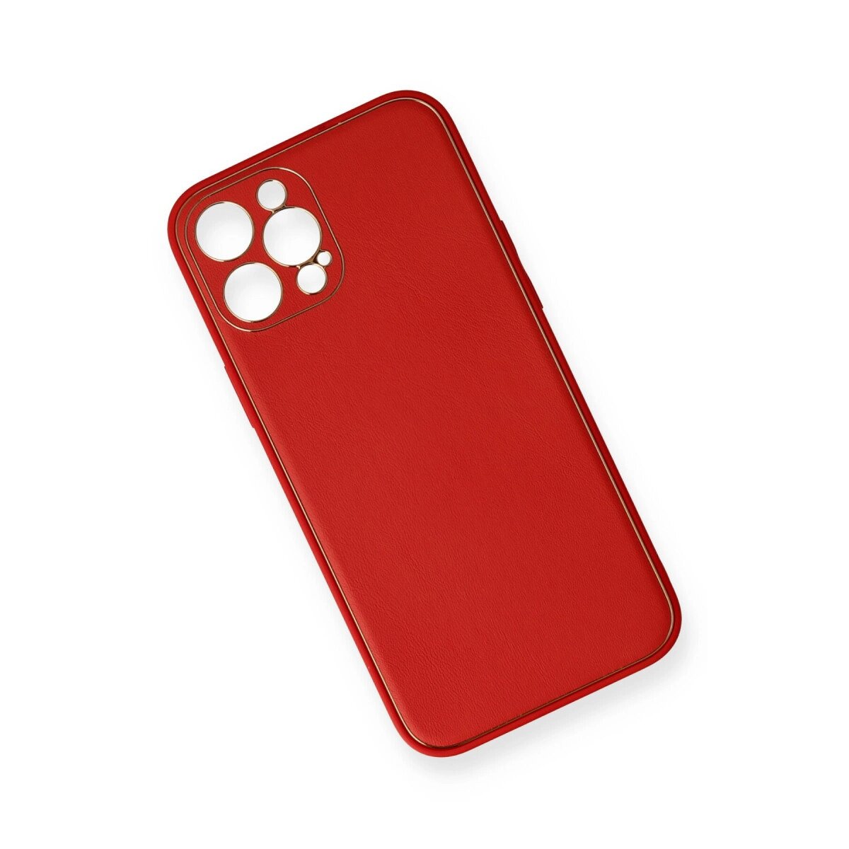 Apple İphone 12 Pro Kılıf Coco Deri Silikon Kapak - Kırmızı Apple İphone 12 Pro Kılıf Coco Deri Silikon Kapak - Kırmızı