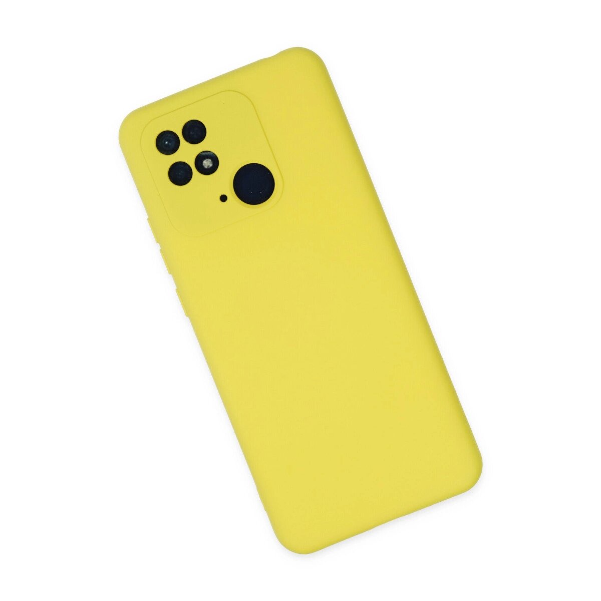 Xiaomi Redmi 10c Kılıf Nano İçi Kadife Silikon - Sarı Xiaomi Redmi 10c Kılıf Nano İçi Kadife Silikon - Sarı