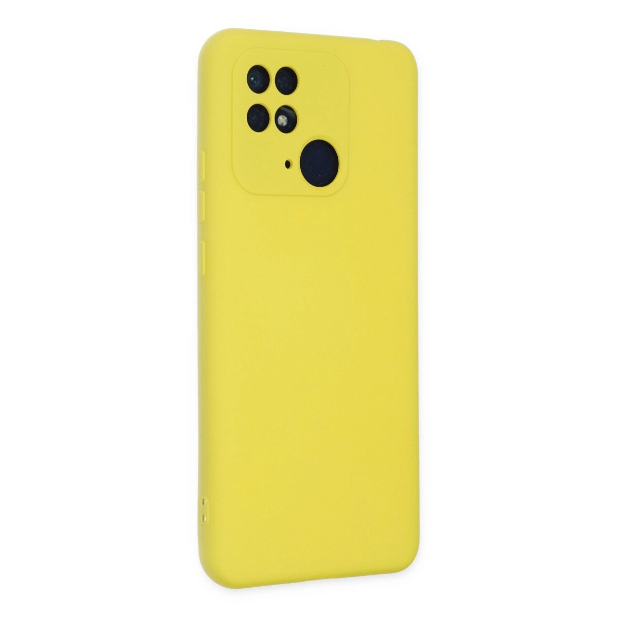 Xiaomi Redmi 10c Kılıf Nano İçi Kadife Silikon - Sarı Xiaomi Redmi 10c Kılıf Nano İçi Kadife Silikon - Sarı