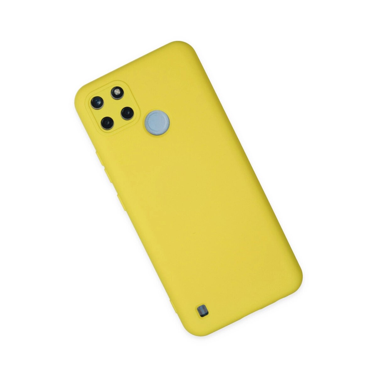 Realme C25y Kılıf Nano İçi Kadife Silikon - Sarı Realme C25y Kılıf Nano İçi Kadife Silikon - Sarı