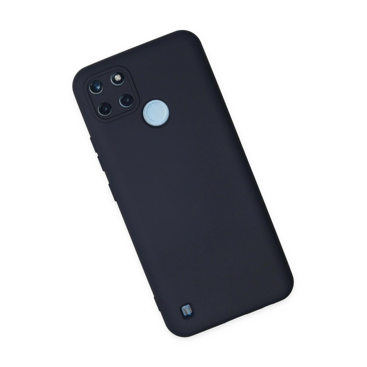 Realme C25y Kılıf Nano İçi Kadife Silikon - Lacivert