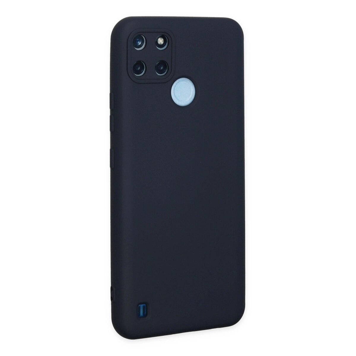 Realme C25y Kılıf Nano İçi Kadife Silikon - Lacivert