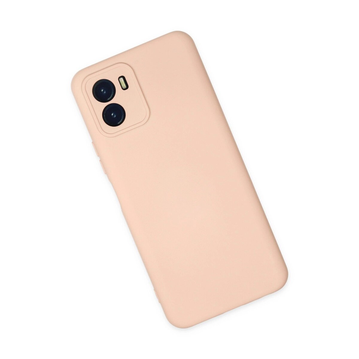 Vivo Y15s Kılıf Nano İçi Kadife Silikon - Pudra Vivo Y15s Kılıf Nano İçi Kadife Silikon - Pudra