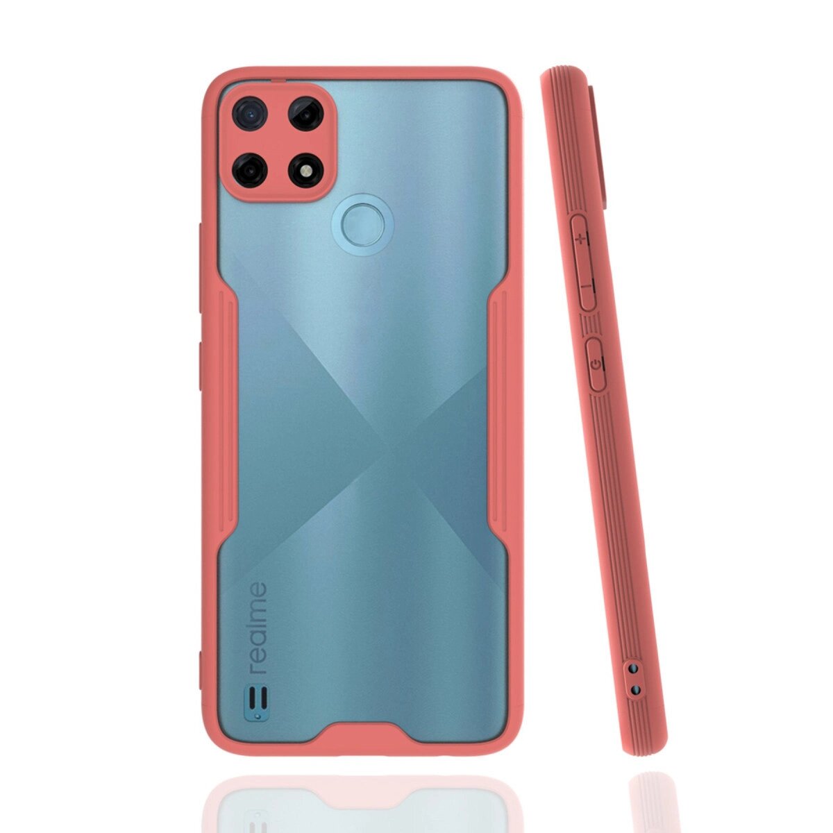 Realme C25y Kılıf Platin Silikon - Pembe Realme C25y Kılıf Platin Silikon - Pembe