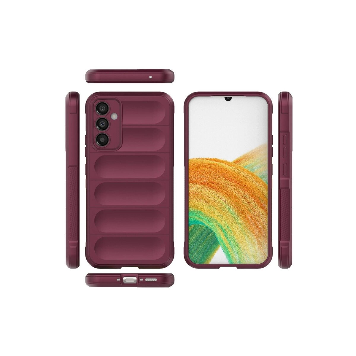 Samsung Galaxy A15 4g Kılıf Optimum Silikon - Bordo Samsung Galaxy A15 4g Kılıf Optimum Silikon - Bordo