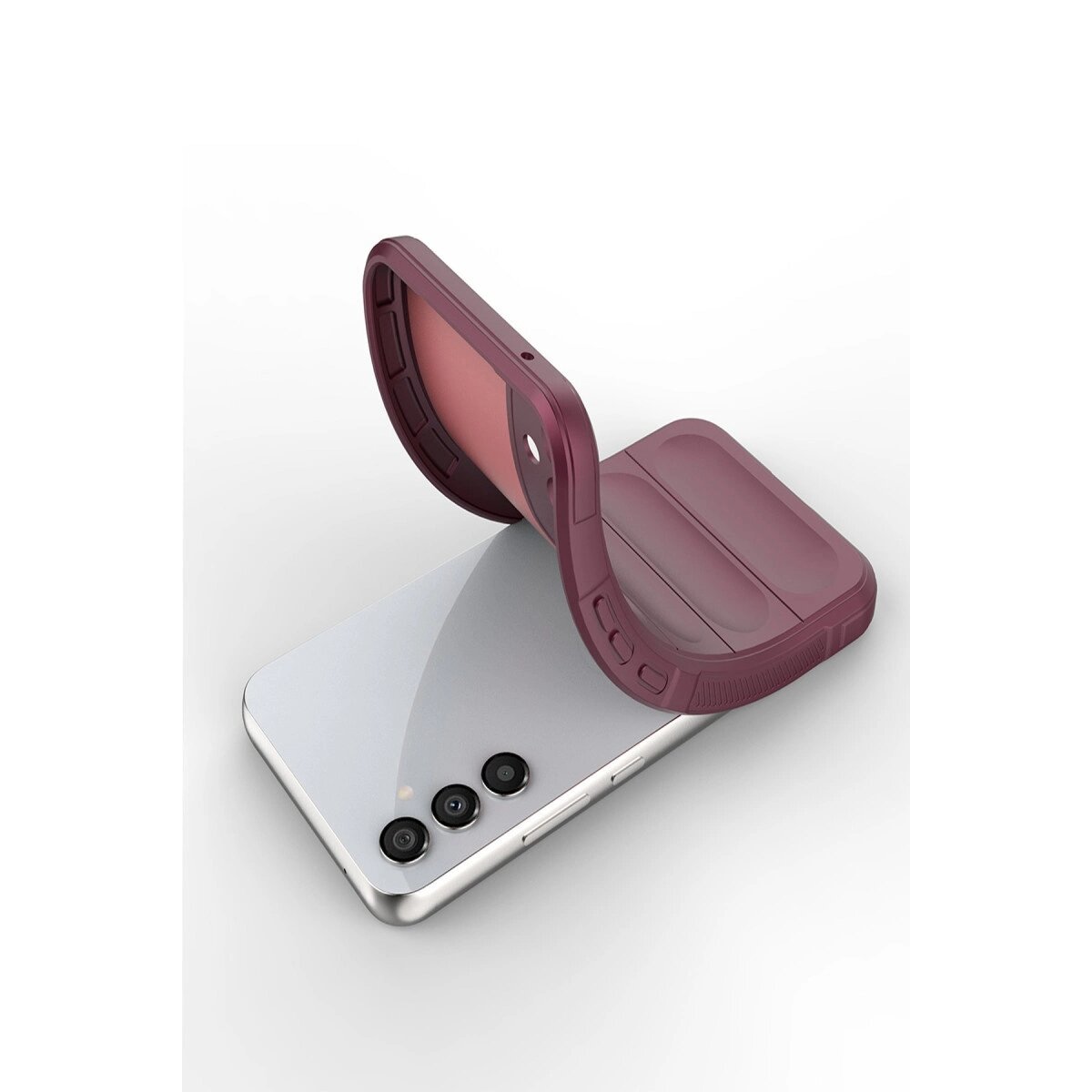 Samsung Galaxy A15 4g Kılıf Optimum Silikon - Bordo Samsung Galaxy A15 4g Kılıf Optimum Silikon - Bordo