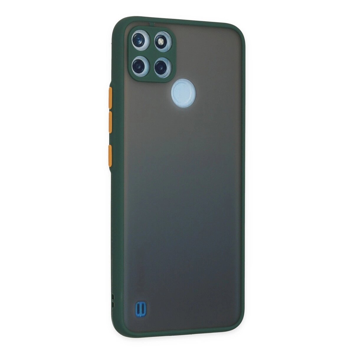 Realme C21y Kılıf Montreal Silikon Kapak - Yeşil Realme C21y Kılıf Montreal Silikon Kapak - Yeşil