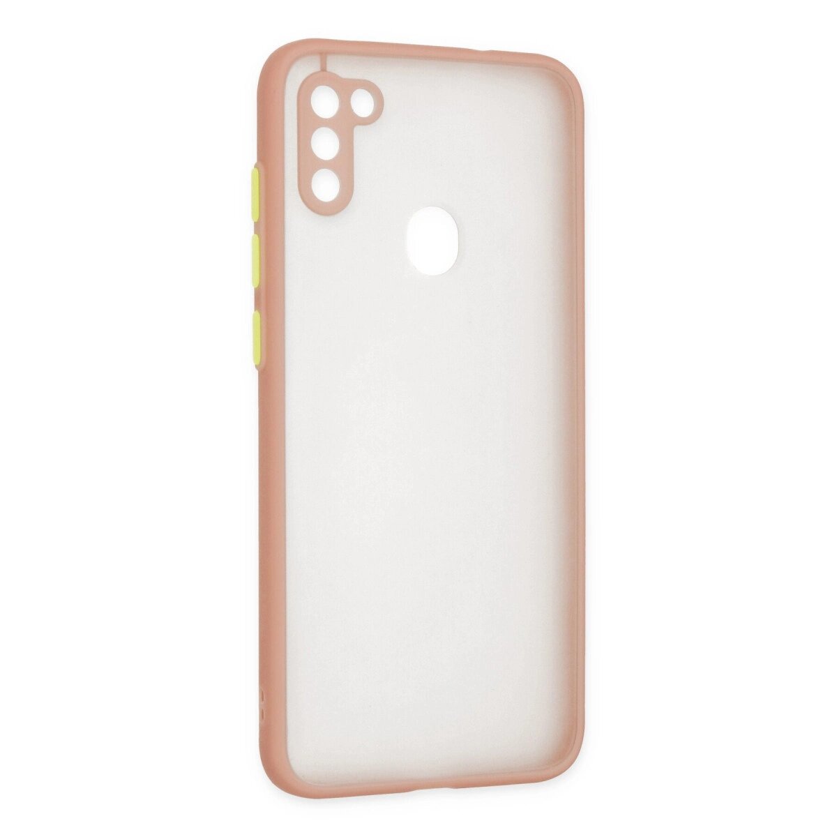 Samsung Galaxy A11 Kılıf Montreal Silikon Kapak - Pembe Samsung Galaxy A11 Kılıf Montreal Silikon Kapak - Pembe