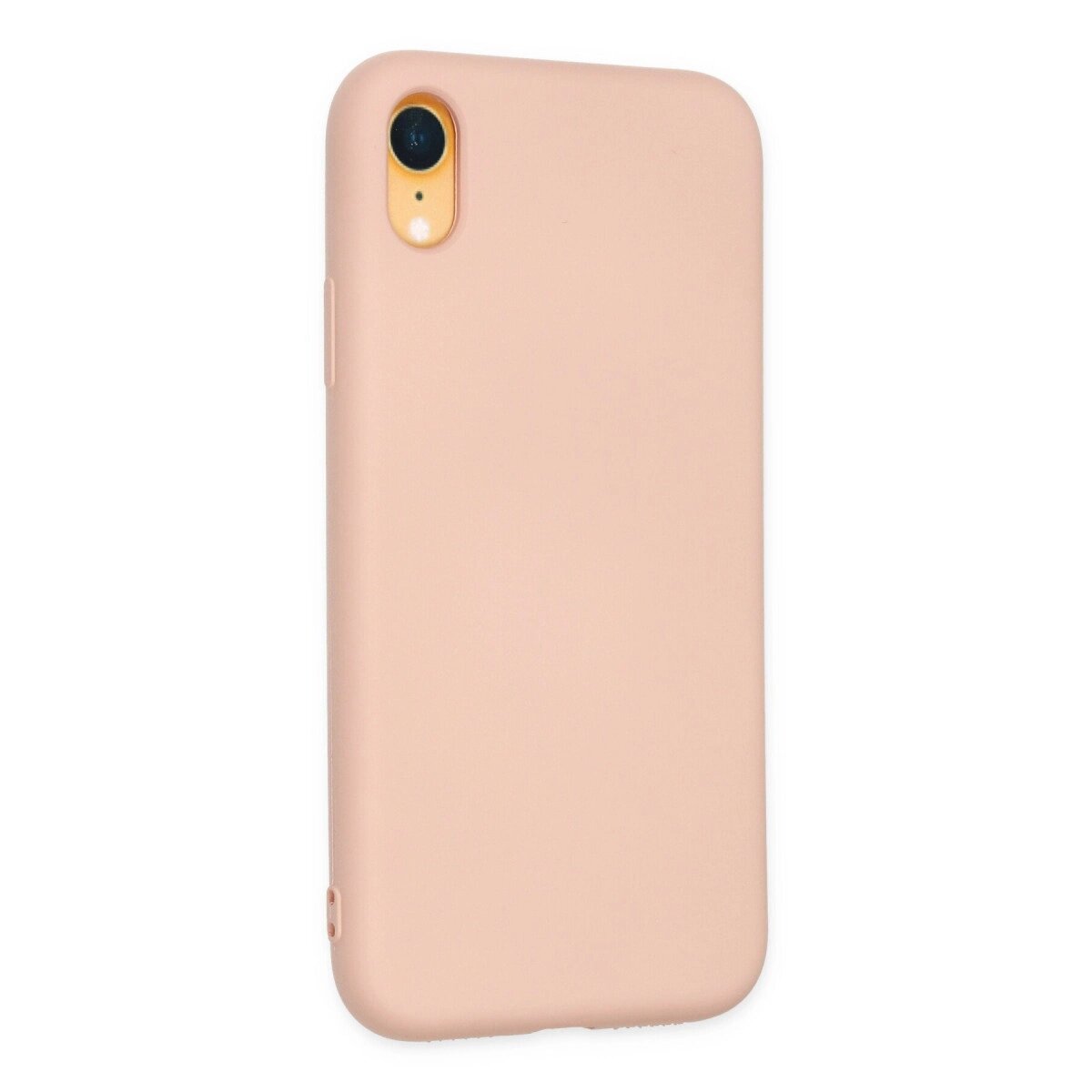 Apple İphone Xr Kılıf Nano İçi Kadife Silikon - Pudra Apple İphone Xr Kılıf Nano İçi Kadife Silikon - Pudra