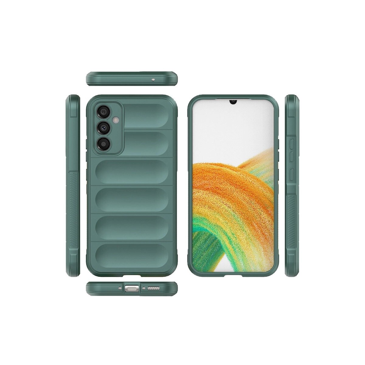 Samsung Galaxy A15 4g Kılıf Optimum Silikon - Koyu Yeşil Samsung Galaxy A15 4g Kılıf Optimum Silikon - Koyu Yeşil