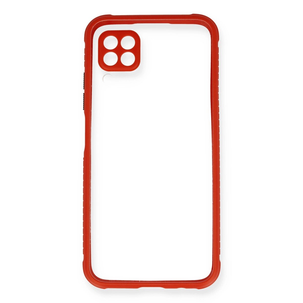 Huawei P40 Lite Kılıf Miami Şeffaf Silikon - Kırmızı Huawei P40 Lite Kılıf Miami Şeffaf Silikon - Kırmızı