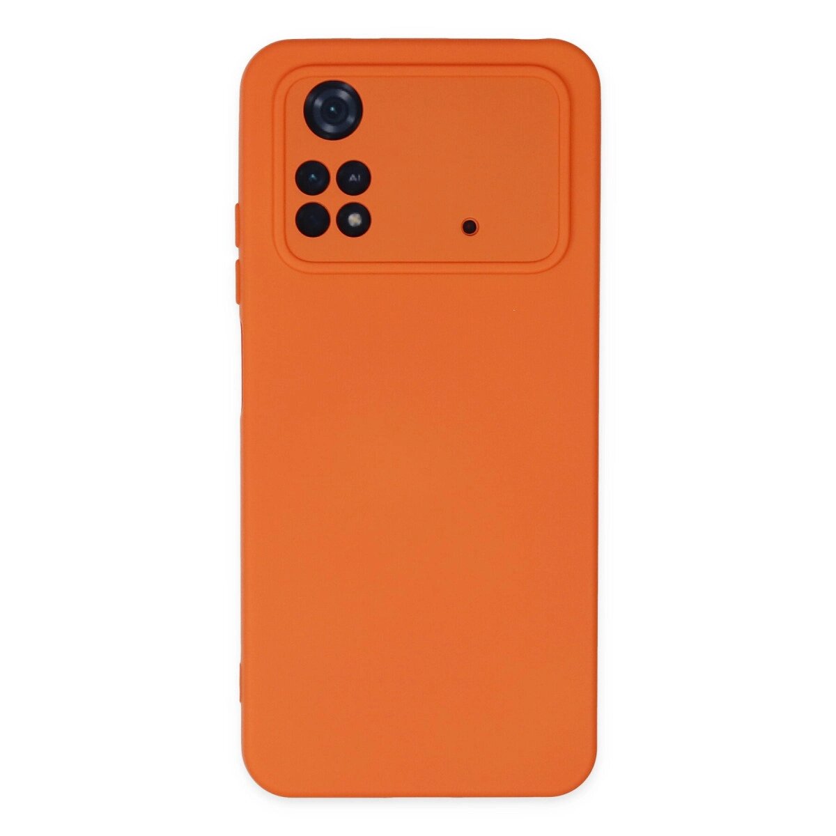 Xiaomi Poco M4 Pro 4g Kılıf Nano İçi Kadife Silikon - Turuncu Xiaomi Poco M4 Pro 4g Kılıf Nano İçi Kadife Silikon - Turuncu
