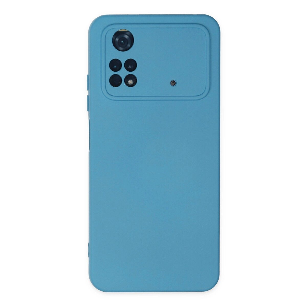 Xiaomi Poco M4 Pro 4g Kılıf Nano İçi Kadife Silikon - Mavi Xiaomi Poco M4 Pro 4g Kılıf Nano İçi Kadife Silikon - Mavi