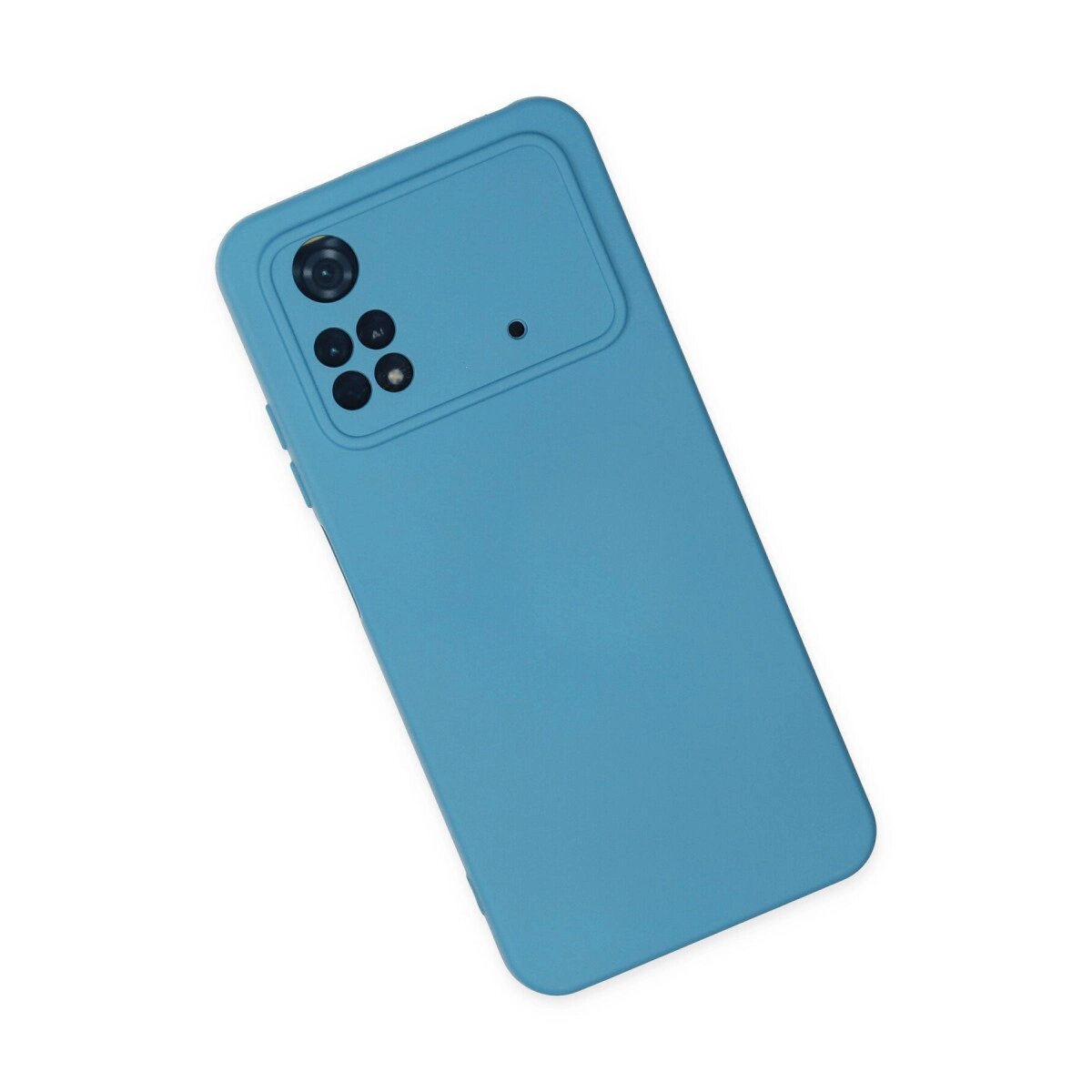 Xiaomi Poco M4 Pro 4g Kılıf Nano İçi Kadife Silikon - Mavi Xiaomi Poco M4 Pro 4g Kılıf Nano İçi Kadife Silikon - Mavi