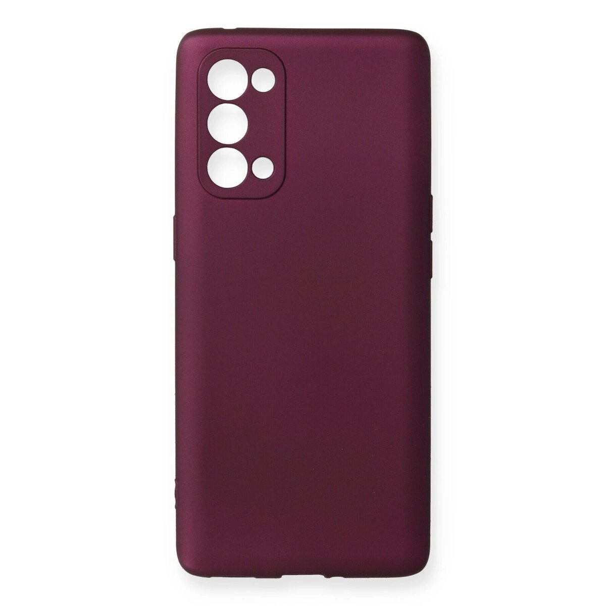 Oppo Reno 5 Pro Kılıf First Silikon - Mürdüm Oppo Reno 5 Pro Kılıf First Silikon - Mürdüm