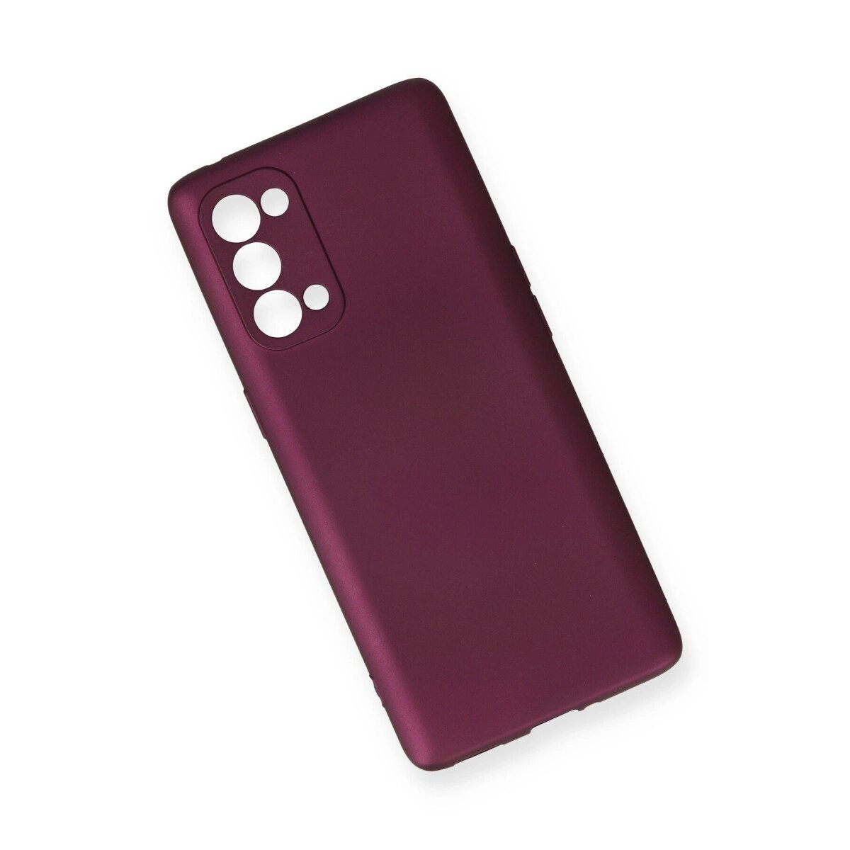 Oppo Reno 5 Pro Kılıf First Silikon - Mürdüm Oppo Reno 5 Pro Kılıf First Silikon - Mürdüm