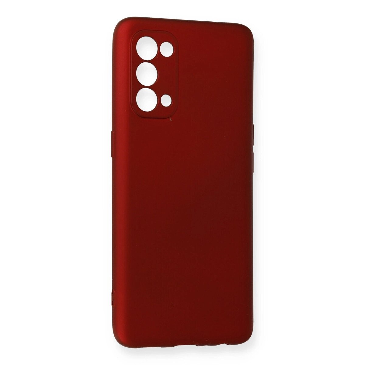 Oppo Reno 5 Pro Kılıf First Silikon - Bordo