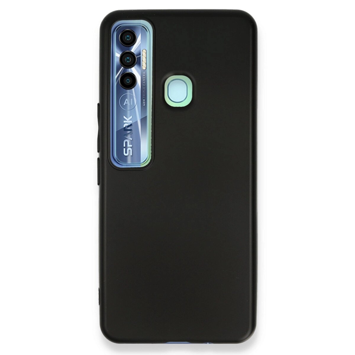 Tecno Spark 7 Pro Kılıf First Silikon - Siyah Tecno Spark 7 Pro Kılıf First Silikon - Siyah