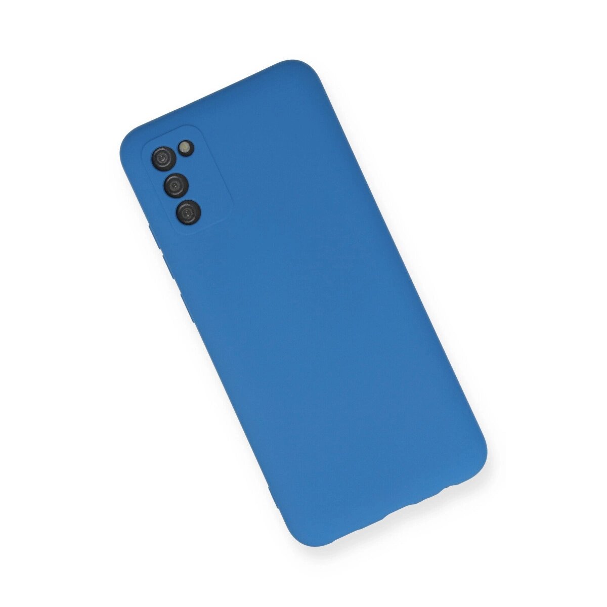 Samsung Galaxy A02s Kılıf Nano İçi Kadife Silikon - Mavi Samsung Galaxy A02s Kılıf Nano İçi Kadife Silikon - Mavi