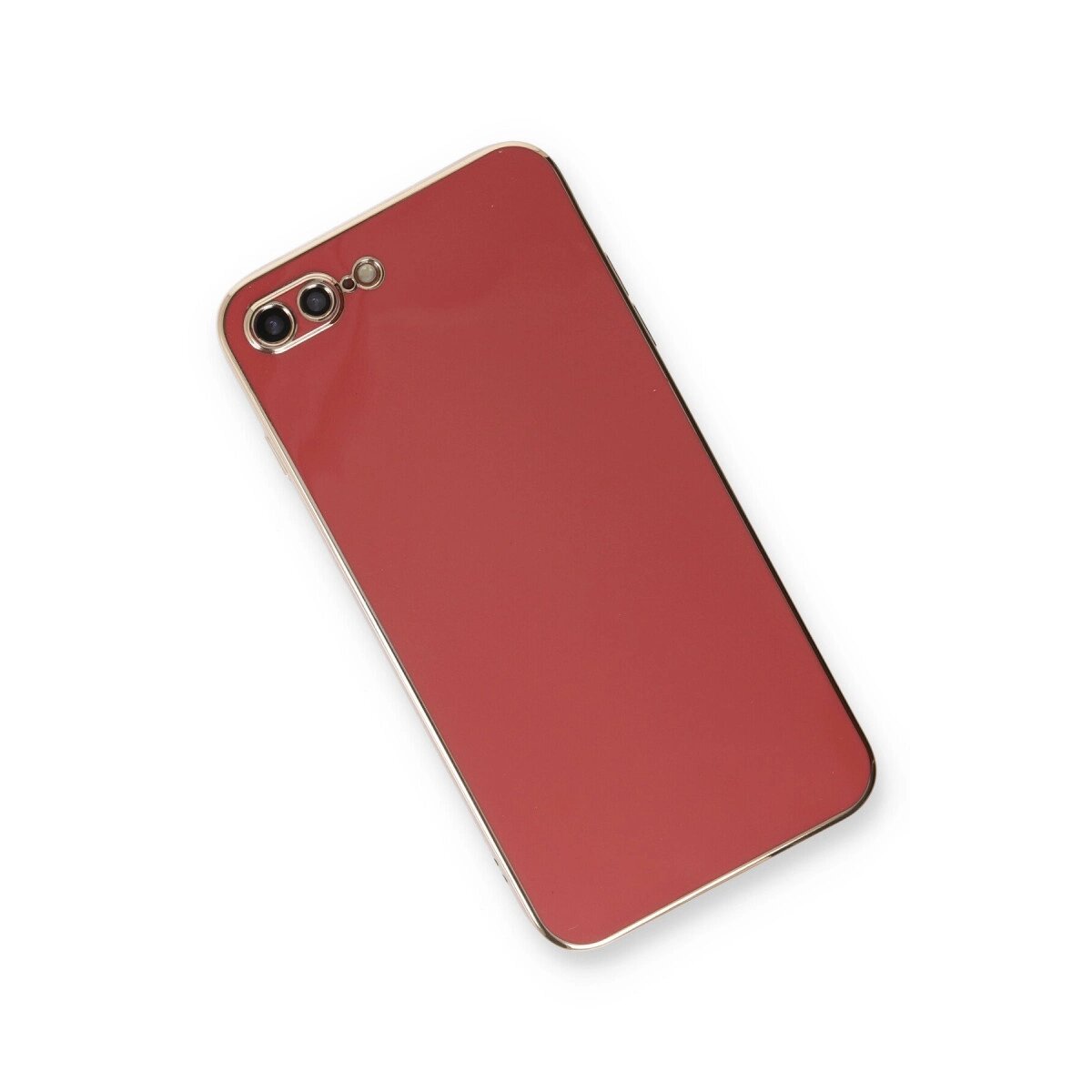 Apple İphone 7 Plus Kılıf Volet Silikon - Kırmızı Apple İphone 7 Plus Kılıf Volet Silikon - Kırmızı