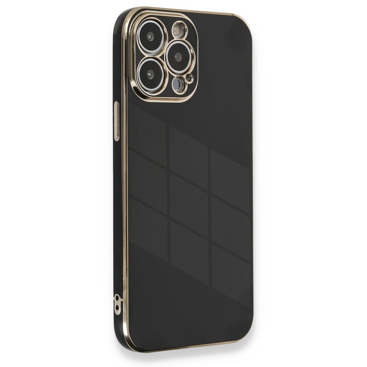 Apple İphone 13 Pro Kılıf Volet Silikon - Siyah Apple İphone 13 Pro Kılıf Volet Silikon - Siyah