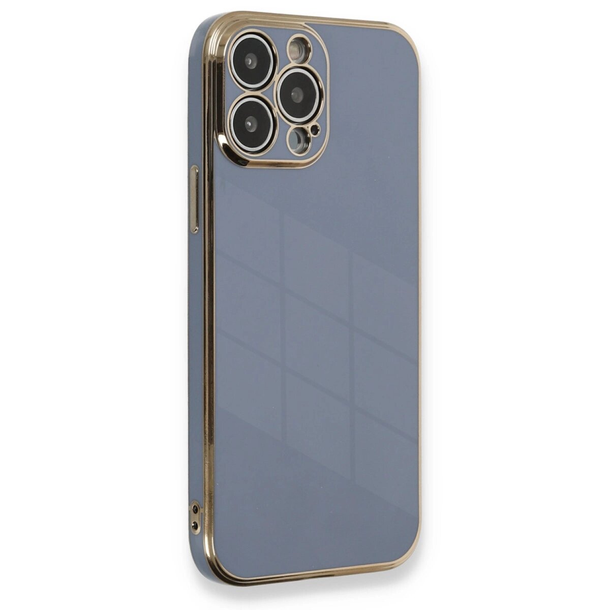Apple İphone 13 Pro Kılıf Volet Silikon - Mavi Apple İphone 13 Pro Kılıf Volet Silikon - Mavi