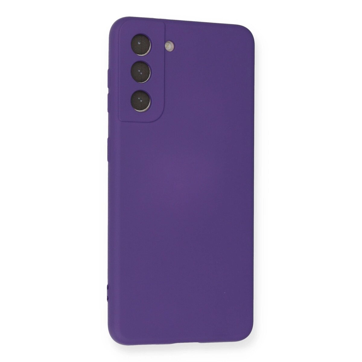 Samsung Galaxy S21 Kılıf Nano İçi Kadife Silikon - Mor Samsung Galaxy S21 Kılıf Nano İçi Kadife Silikon - Mor