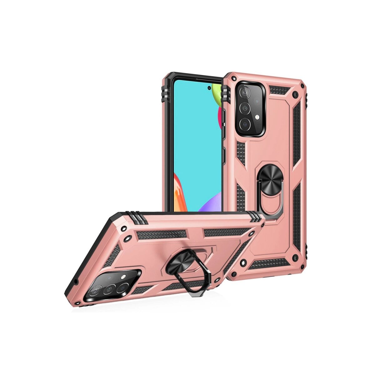 Samsung Galaxy A32 Kılıf Sofya Yüzüklü Silikon Kapak - Rose Samsung Galaxy A32 Kılıf Sofya Yüzüklü Silikon Kapak - Rose