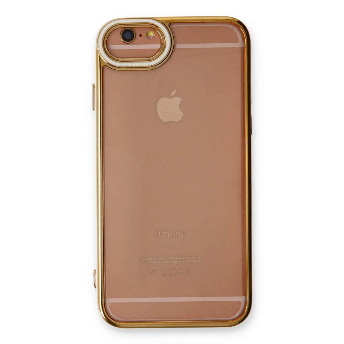 Apple İphone 6 Kılıf Liva Lens Silikon - Beyaz