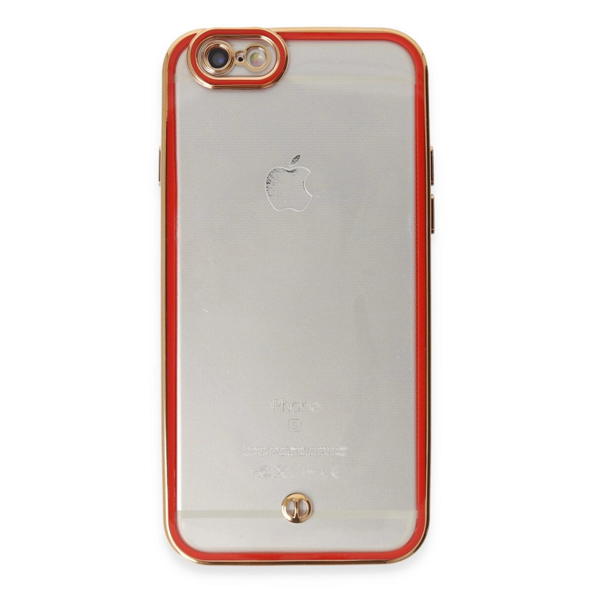 Apple İphone 6 Kılıf Liva Lens Silikon - Kırmızı Apple İphone 6 Kılıf Liva Lens Silikon - Kırmızı