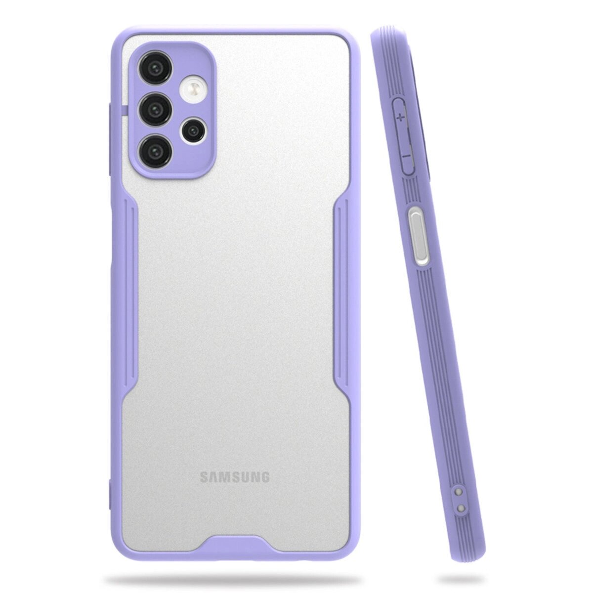 Samsung Galaxy A52 Kılıf Platin Silikon - Lila