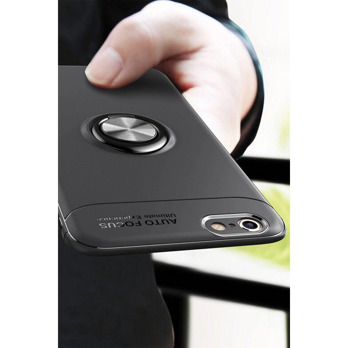 Apple İphone 6 Kılıf Range Yüzüklü Silikon - Kırmızı Apple İphone 6 Kılıf Range Yüzüklü Silikon - Kırmızı
