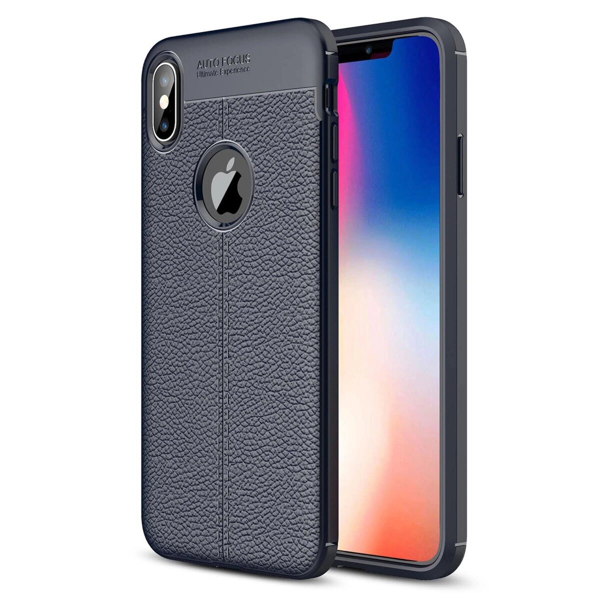 Apple İphone Xs Max Kılıf Auto Focus Kapak - Lacivert Apple İphone Xs Max Kılıf Auto Focus Kapak - Lacivert