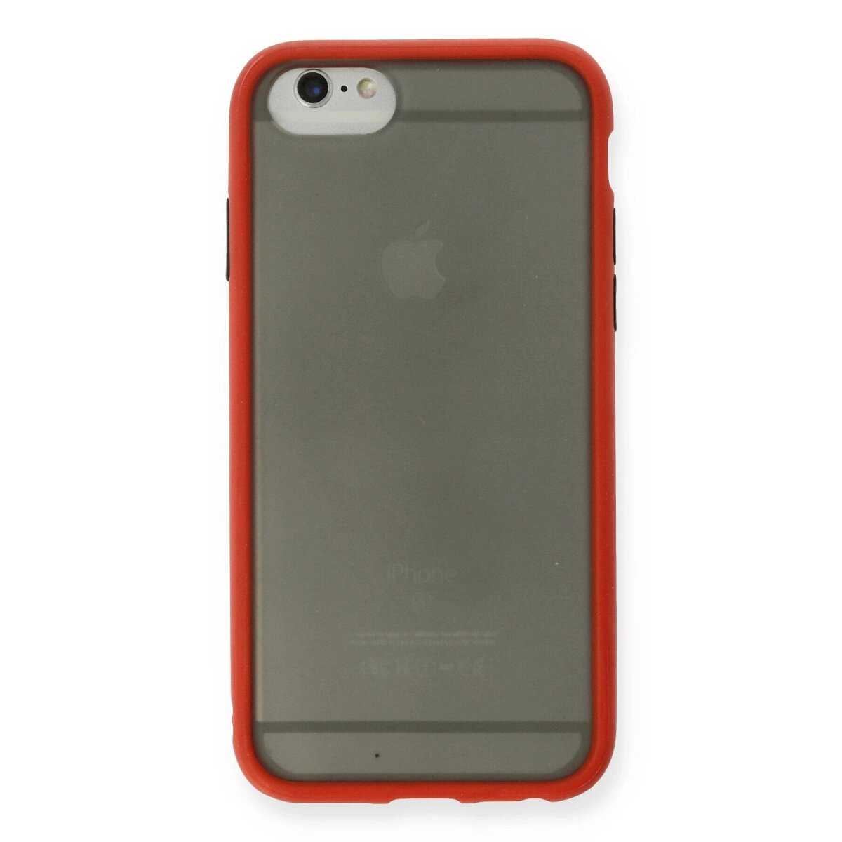 Apple İphone 6 Kılıf Montreal Silikon Kapak - Kırmızı Apple İphone 6 Kılıf Montreal Silikon Kapak - Kırmızı
