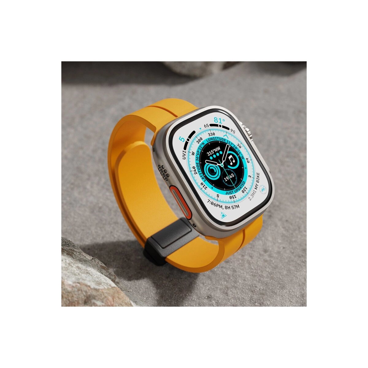 Apple Watch 38mm Kr412 Elegance Stylısh Kordon (saat Değildir) - Siyah