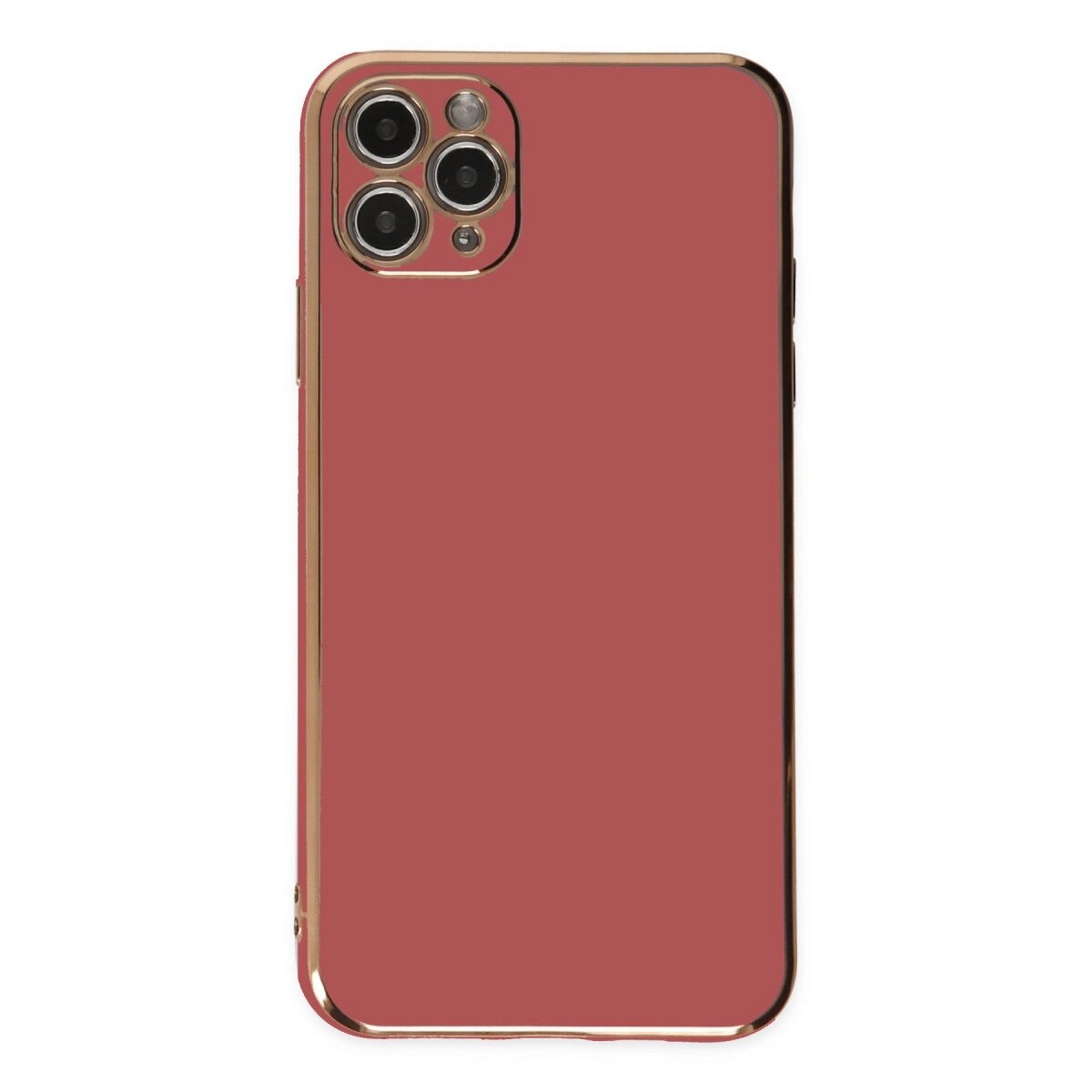 Apple İphone 11 Pro Max Kılıf Volet Silikon - Kırmızı