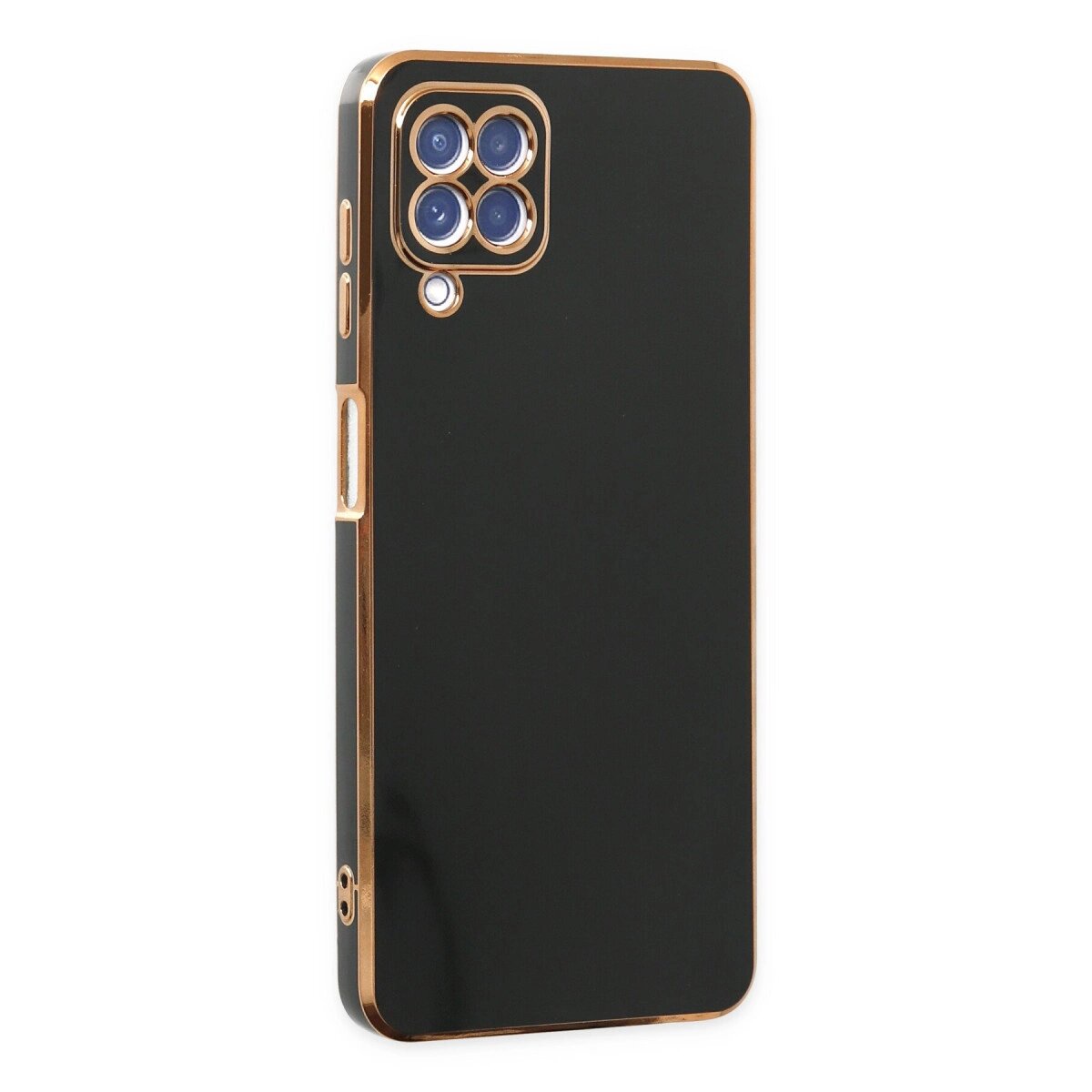 Samsung Galaxy A12 Kılıf Volet Silikon - Siyah Samsung Galaxy A12 Kılıf Volet Silikon - Siyah