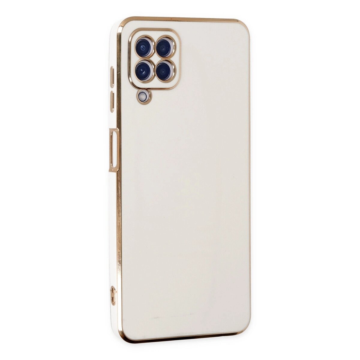 Samsung Galaxy A12 Kılıf Volet Silikon - Beyaz Samsung Galaxy A12 Kılıf Volet Silikon - Beyaz
