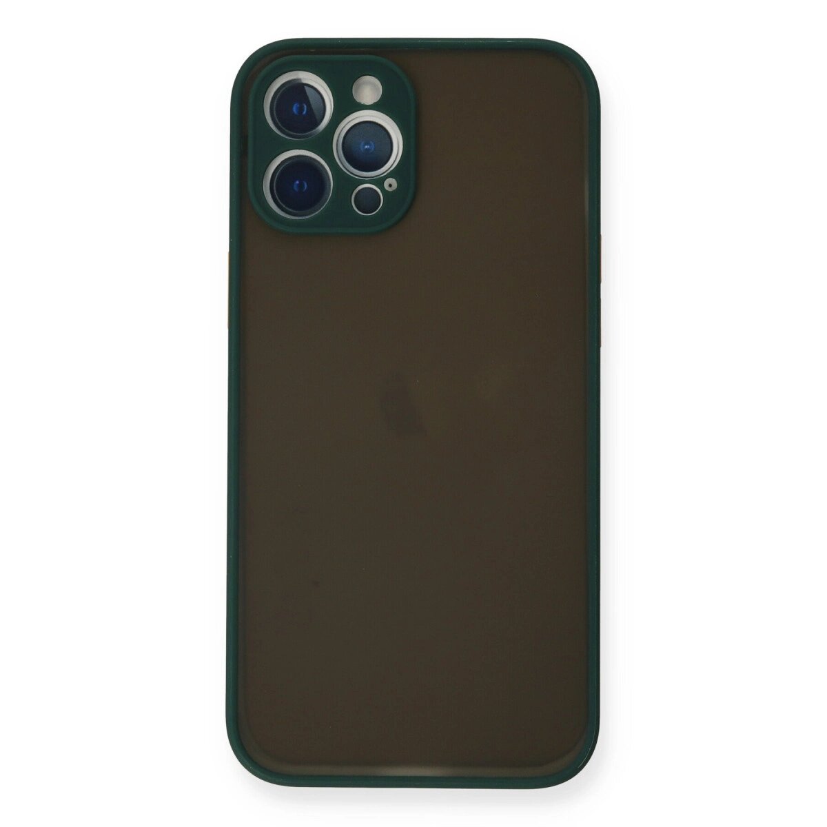 Apple İphone 12 Pro Max Kılıf Montreal Silikon Kapak - Yeşil