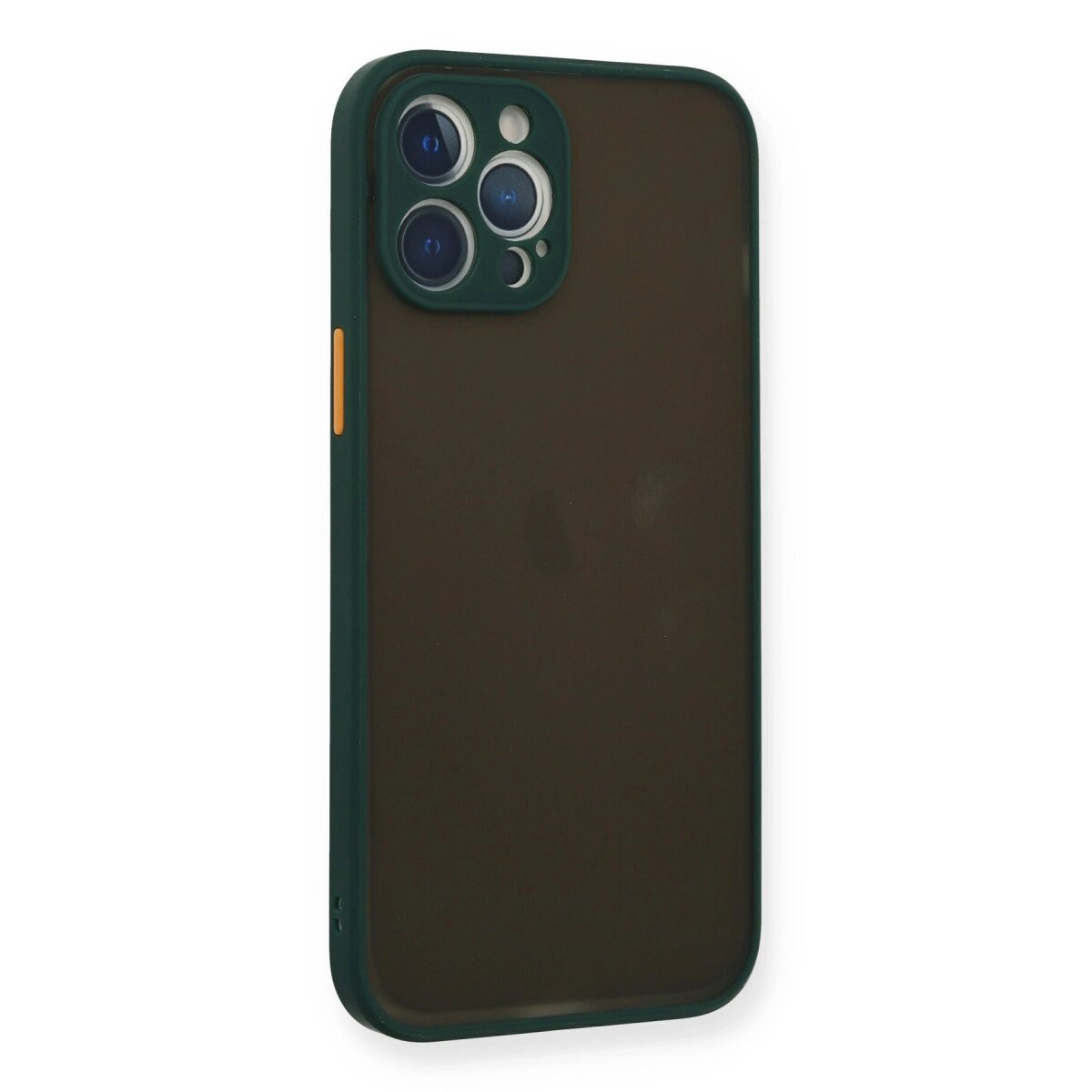 Apple İphone 12 Pro Max Kılıf Montreal Silikon Kapak - Yeşil