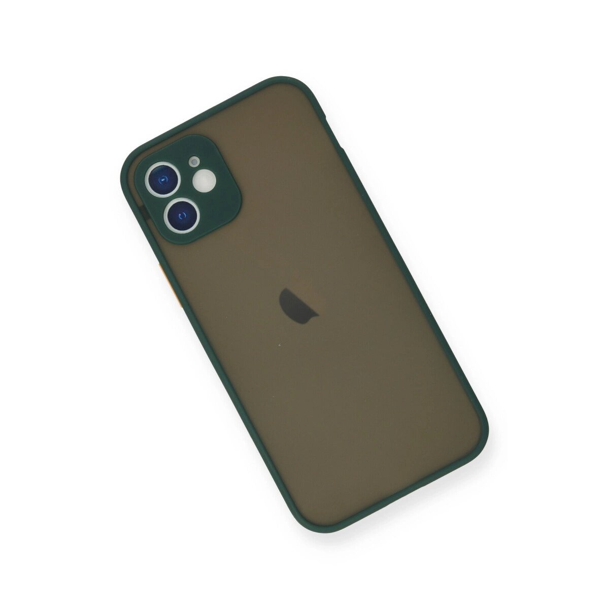 Apple İphone 12 Mini Kılıf Montreal Silikon Kapak - Yeşil Apple İphone 12 Mini Kılıf Montreal Silikon Kapak - Yeşil