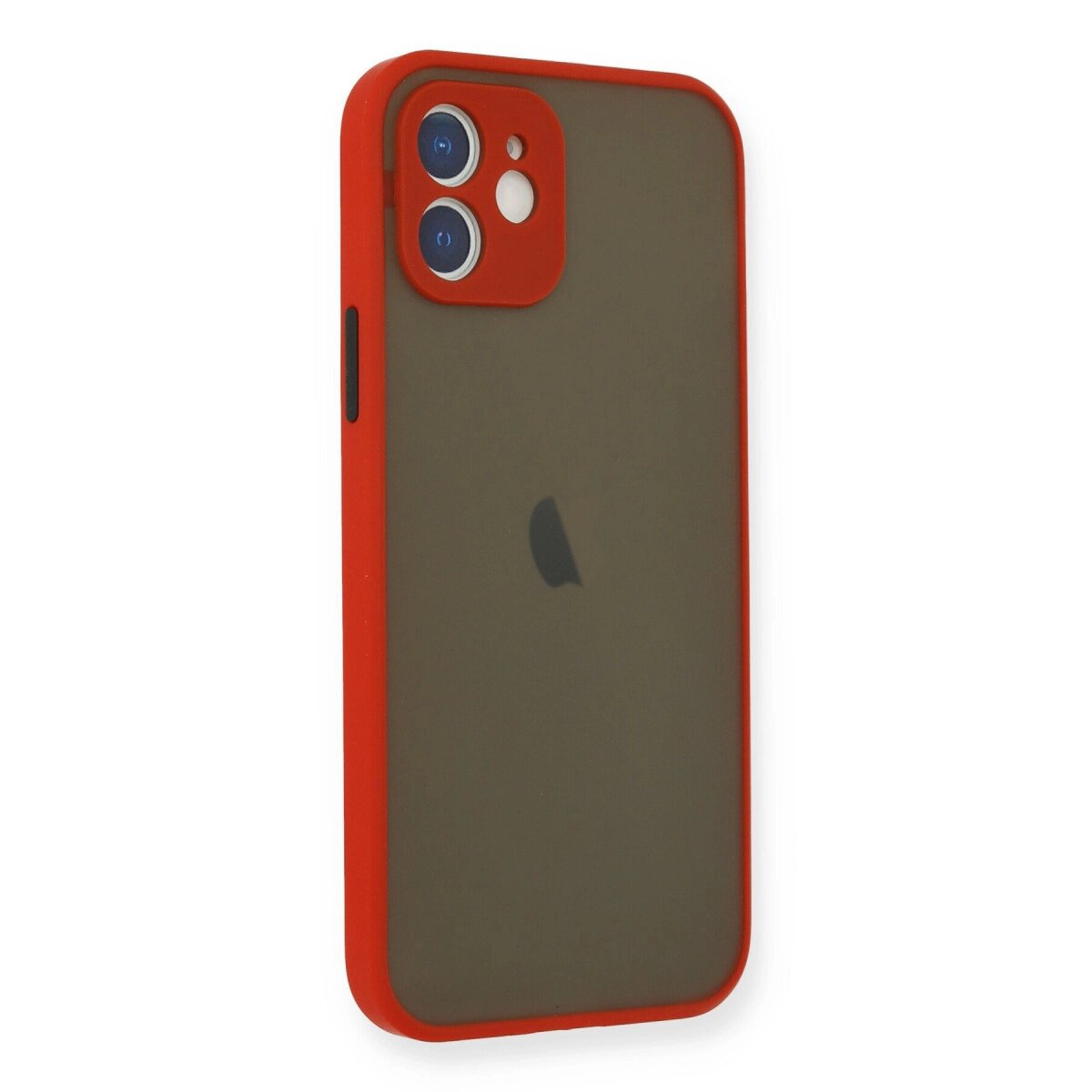 Apple İphone 12 Mini Kılıf Montreal Silikon Kapak - Kırmızı