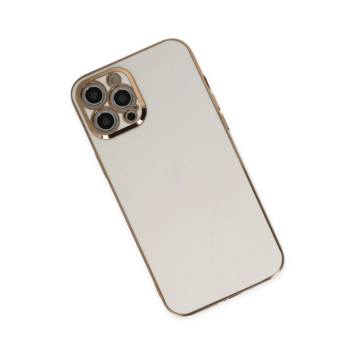 Apple İphone 12 Pro Max Kılıf Volet Silikon - Beyaz Apple İphone 12 Pro Max Kılıf Volet Silikon - Beyaz