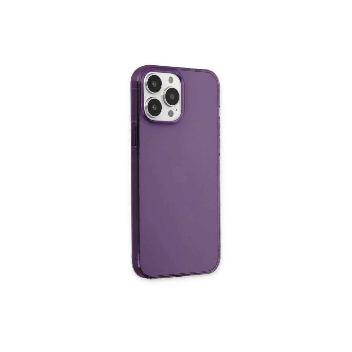 Apple İphone 13 Pro Max Kılıf Pc Sert Şeffaf Kapak - Mor Apple İphone 13 Pro Max Kılıf Pc Sert Şeffaf Kapak - Mor