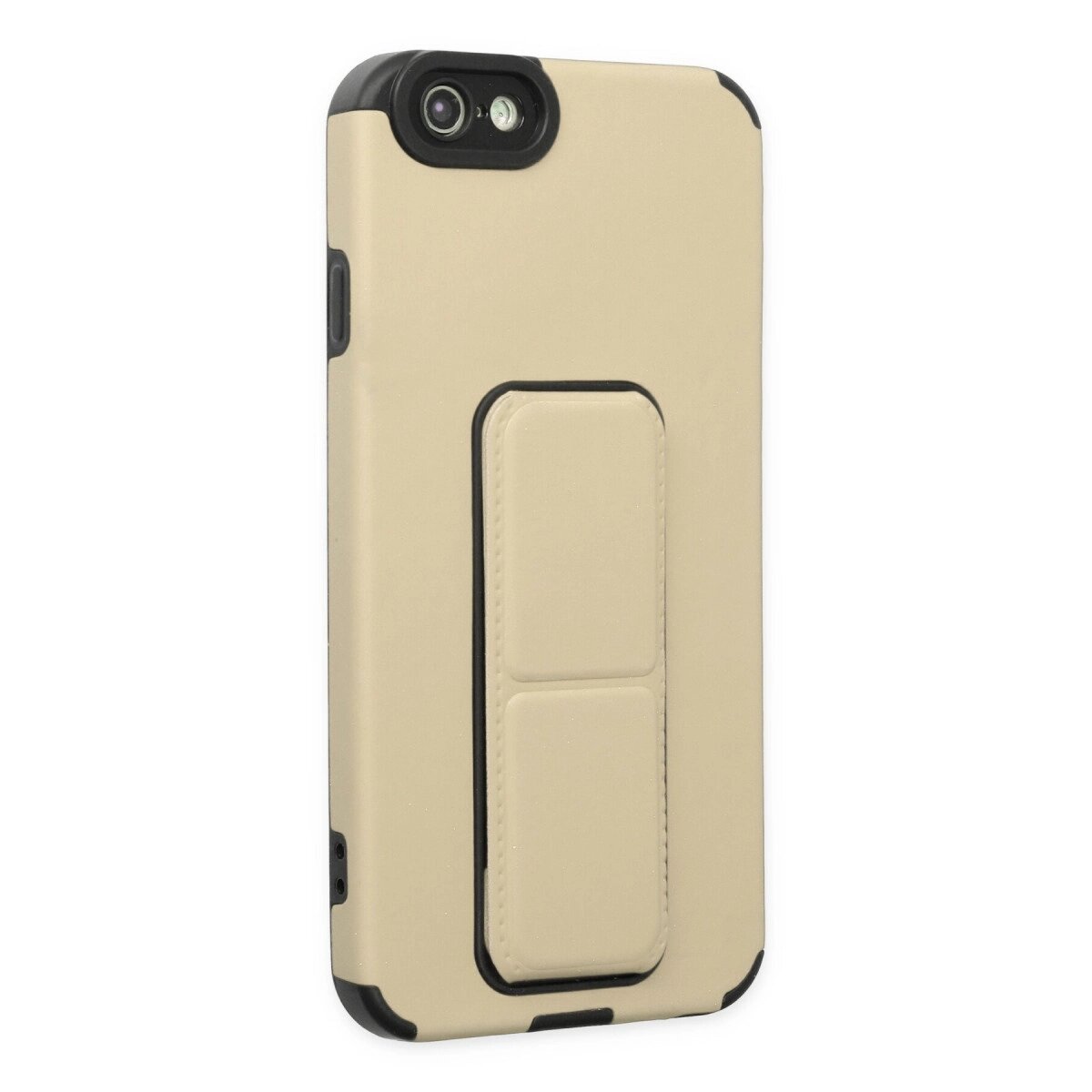Apple İphone 6 Kılıf Mega Standlı Silikon - Gold Apple İphone 6 Kılıf Mega Standlı Silikon - Gold