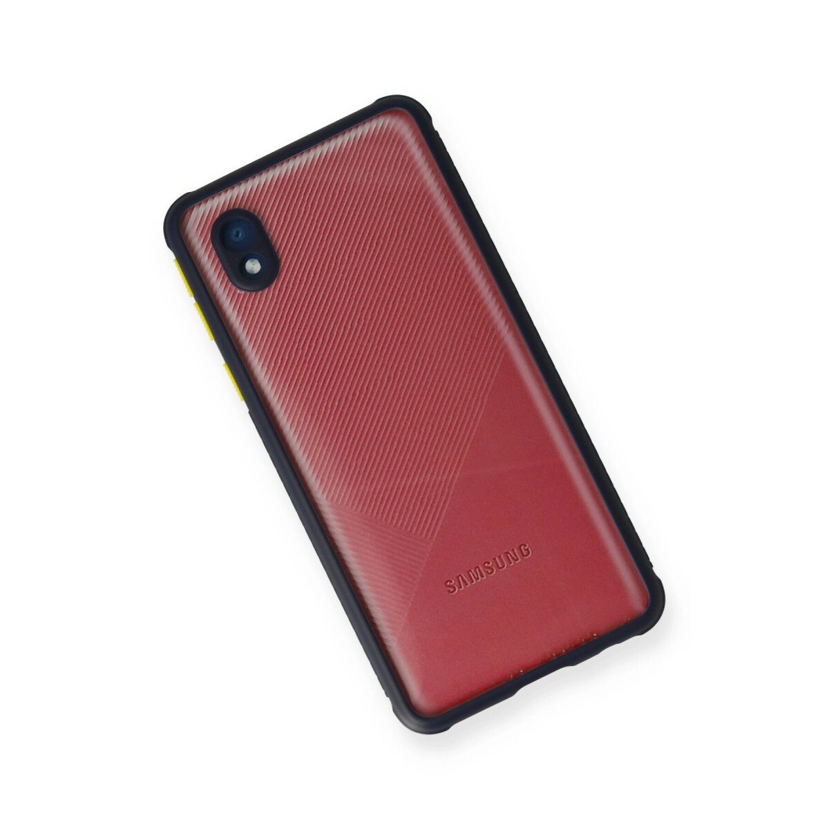 Samsung Galaxy A01 Core Kılıf Miami Şeffaf Silikon - Lacivert Samsung Galaxy A01 Core Kılıf Miami Şeffaf Silikon - Lacivert