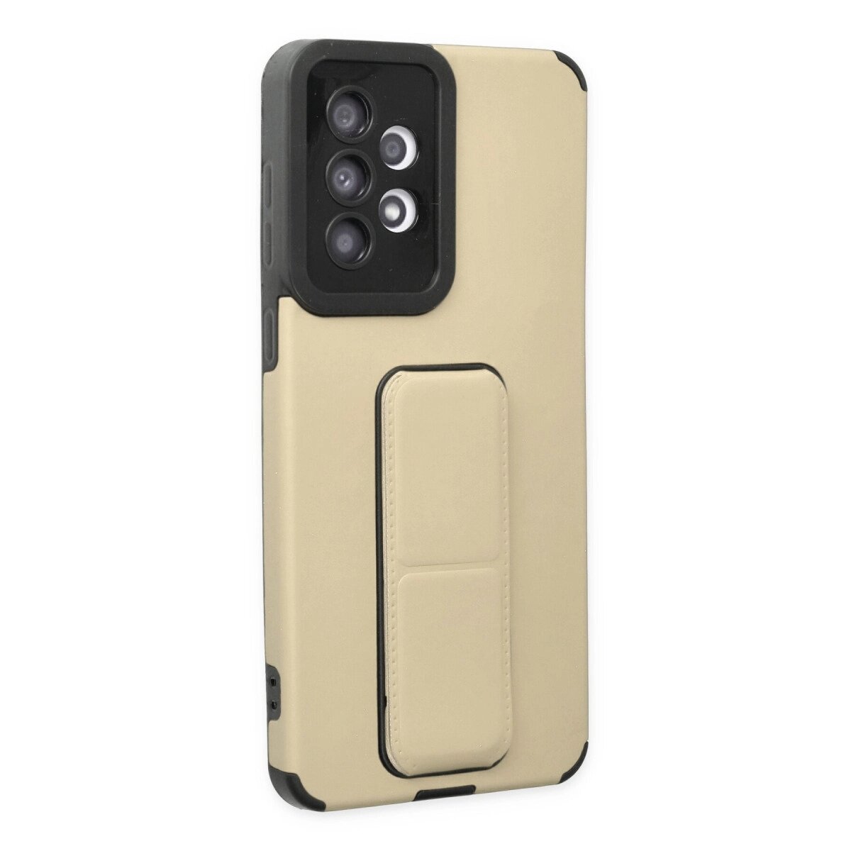 Samsung Galaxy A33 5g Kılıf Mega Standlı Silikon - Gold Samsung Galaxy A33 5g Kılıf Mega Standlı Silikon - Gold