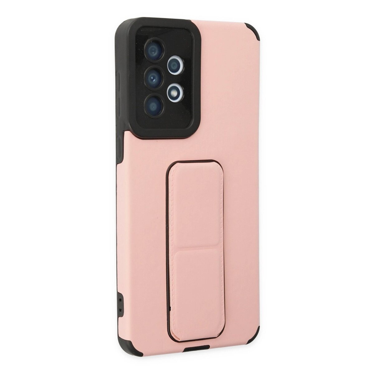 Samsung Galaxy A33 5g Kılıf Mega Standlı Silikon - Pudra Samsung Galaxy A33 5g Kılıf Mega Standlı Silikon - Pudra