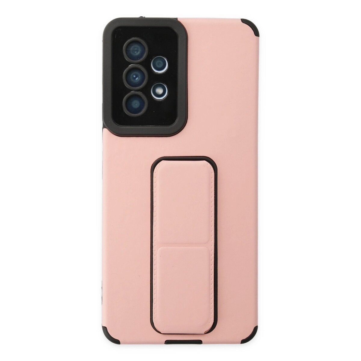 Samsung Galaxy A53 5g Kılıf Mega Standlı Silikon - Pudra Samsung Galaxy A53 5g Kılıf Mega Standlı Silikon - Pudra